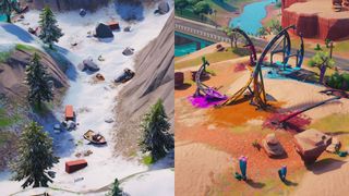 Use a Junk Rift in Wreck Ravine or at Rocky Wreckage in Fortnite