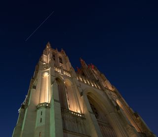 ISS over Washington National Cathedral