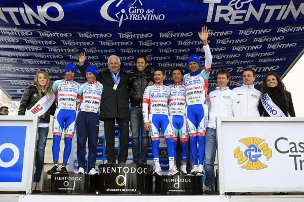 Androni Giocattoli won the team classification at the Giro del Trentino.