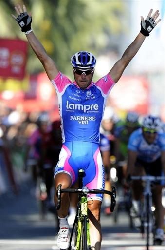 Alessandro Petacchi (Lampre) claimed the stage of the Vuelta in Orihuela.