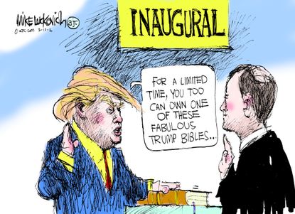 Political cartoon U.S. trump 2016