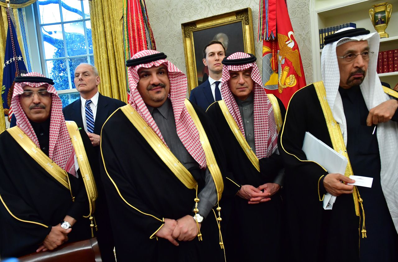 Jared Kushner with Saudi Delegation.