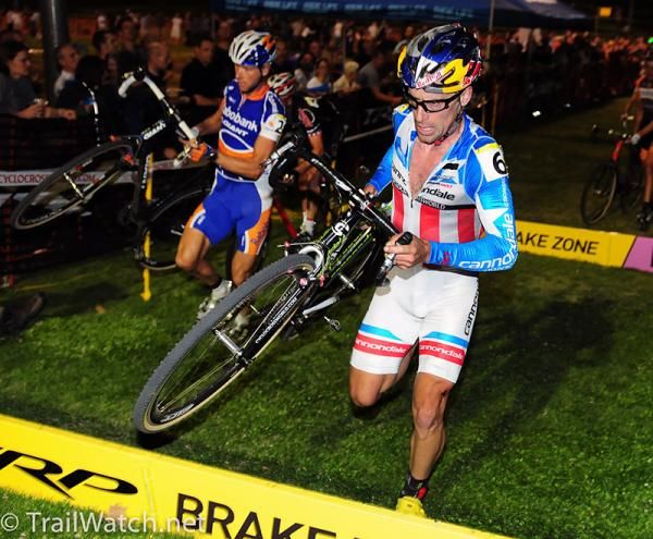 American champion Tim Johnson (Cannondale - Cyclocrossworld.com) in the chase group.