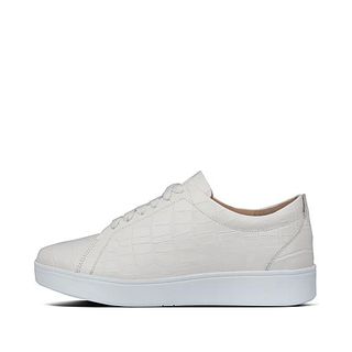 Rally Croc-Embossed Leather Trainers, £85