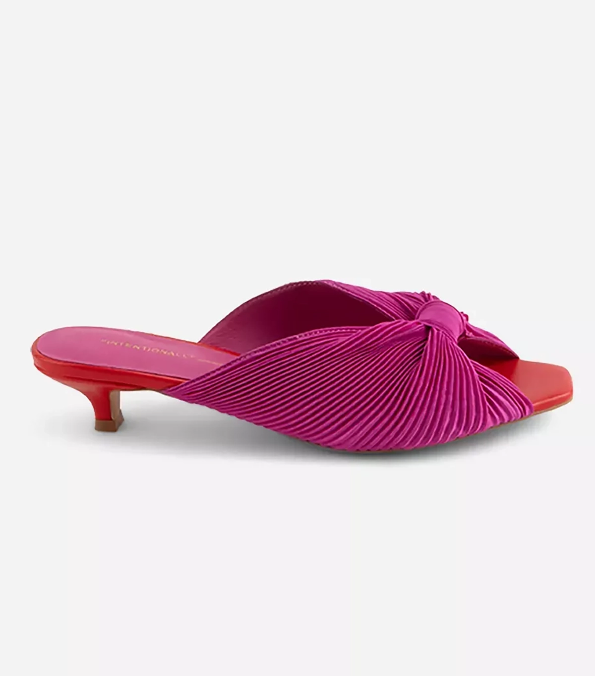Urban Outfitters, Intentionally Blank Curfew Kitten Satin Heels