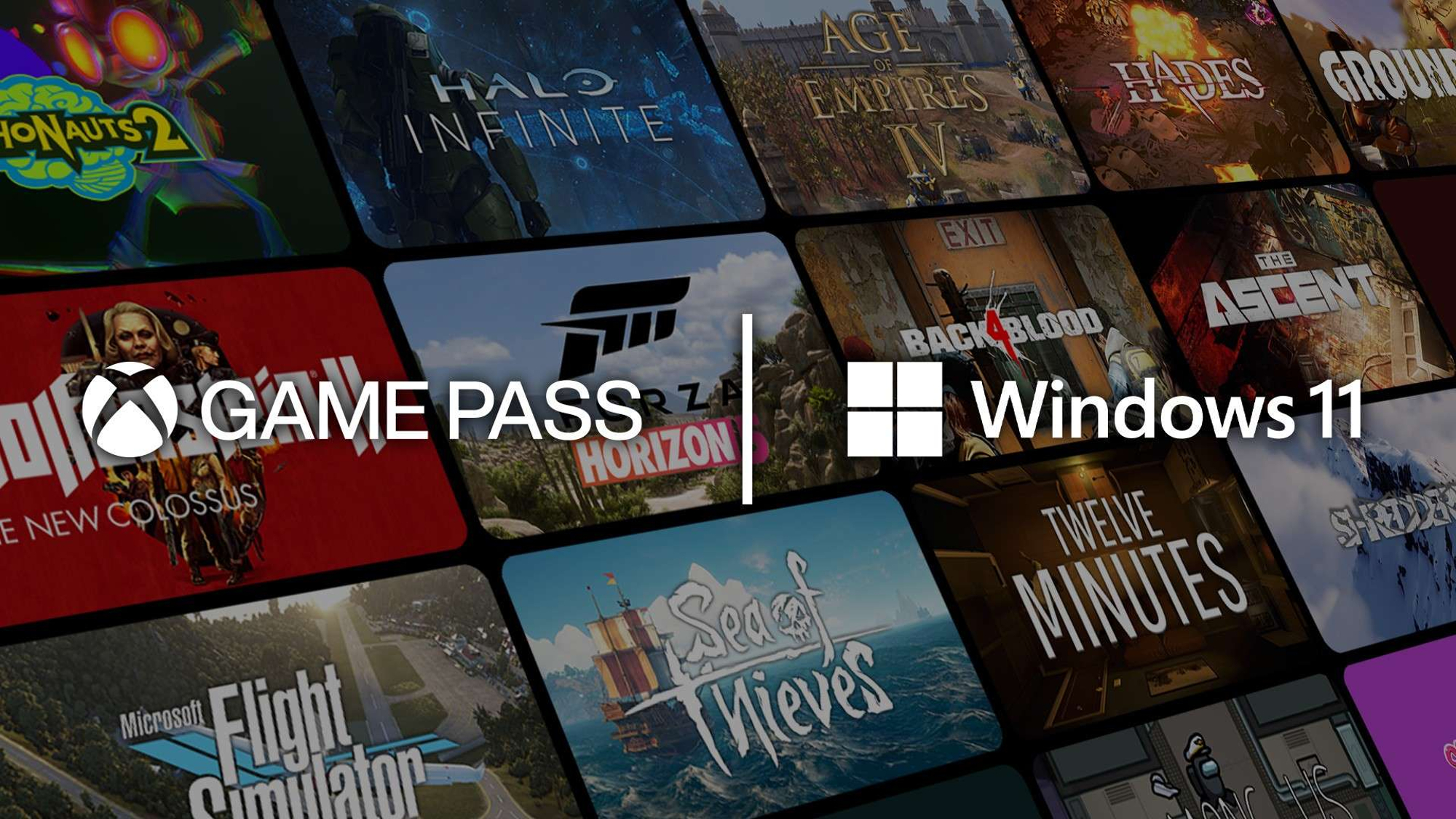 an image Xbox Game Pass with Windows 11