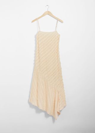 Textured Strappy Midi Dress