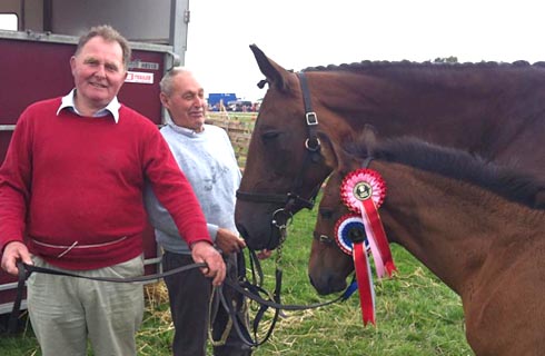Sir George and his dam, Tranmire Diamond Princess