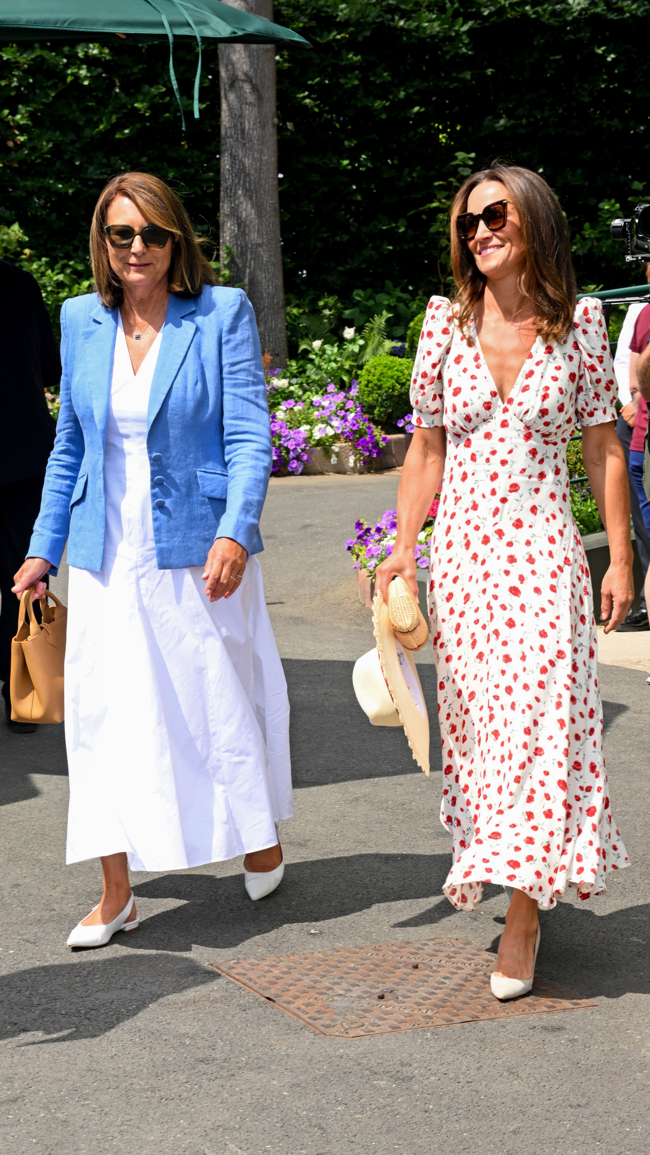 Carole Middleton and Pippa Middleton attend day eight of the 2026 Wimbledon Tennis Championships at the All England Lawn Tennis and Croquet Club on July 06, 2026