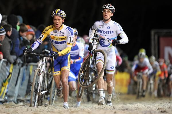 Zdenek Stybar (Cze) again found himself off the pace