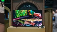A TV with "HVA" writen above it
