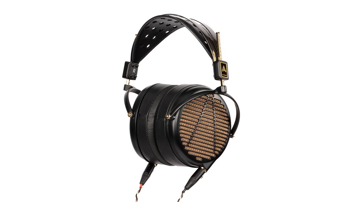 A selection of three different Audeze headphones.
