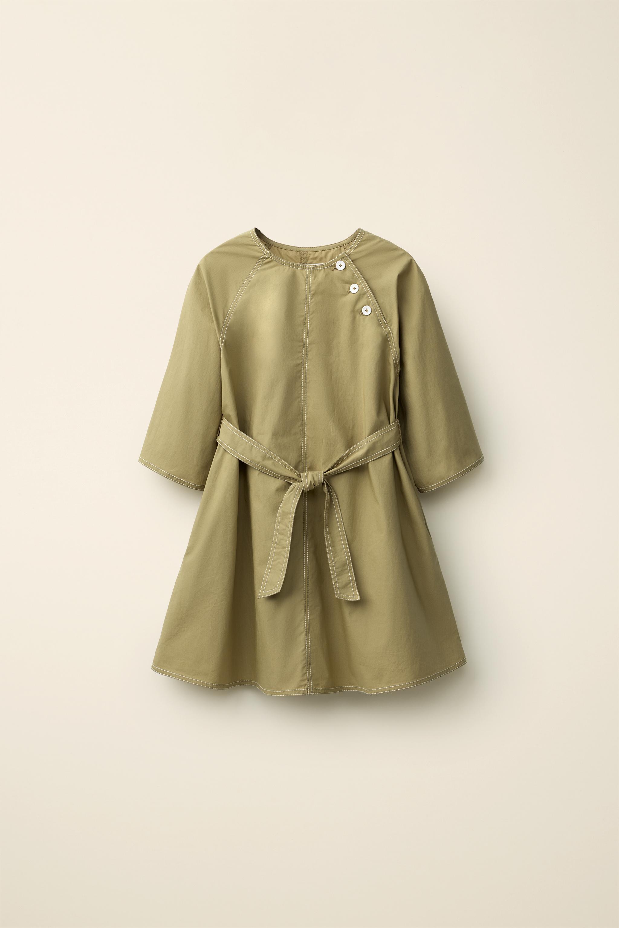 Poplin Dress With Belt Created by Caramel London X Zara
