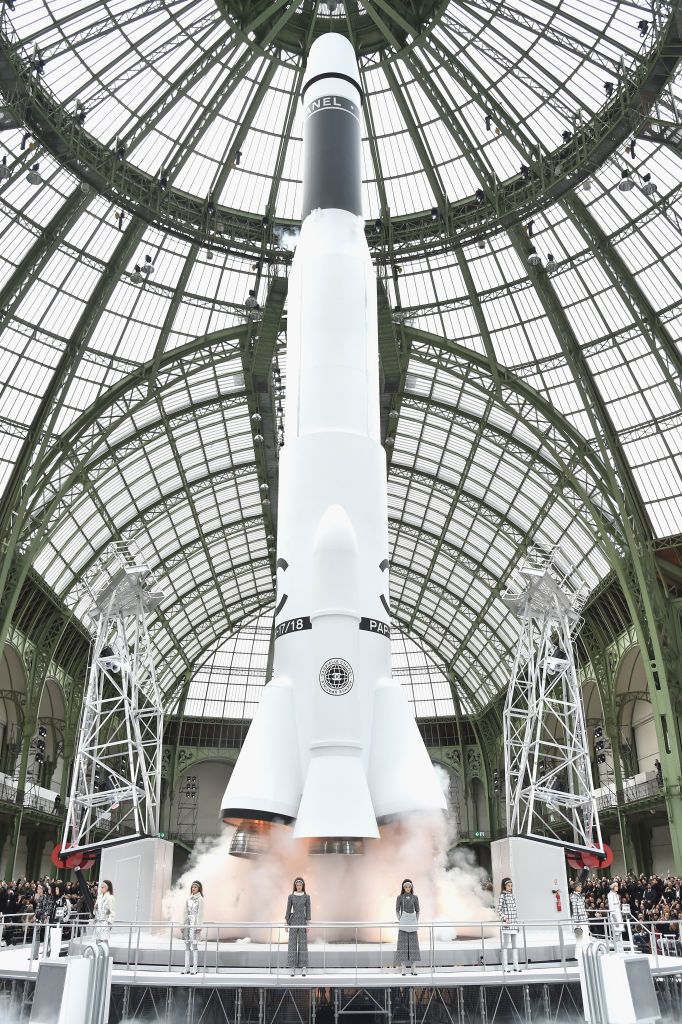 Chanel 'Launches' Rocket at Paris Fashion Week