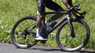 Egan Bernal Pinarello with Lightweight wheels