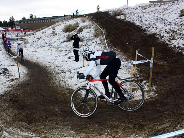 Waiting at the bottom, though, is a tight switchback turn that is at least reasonably grippy - for now