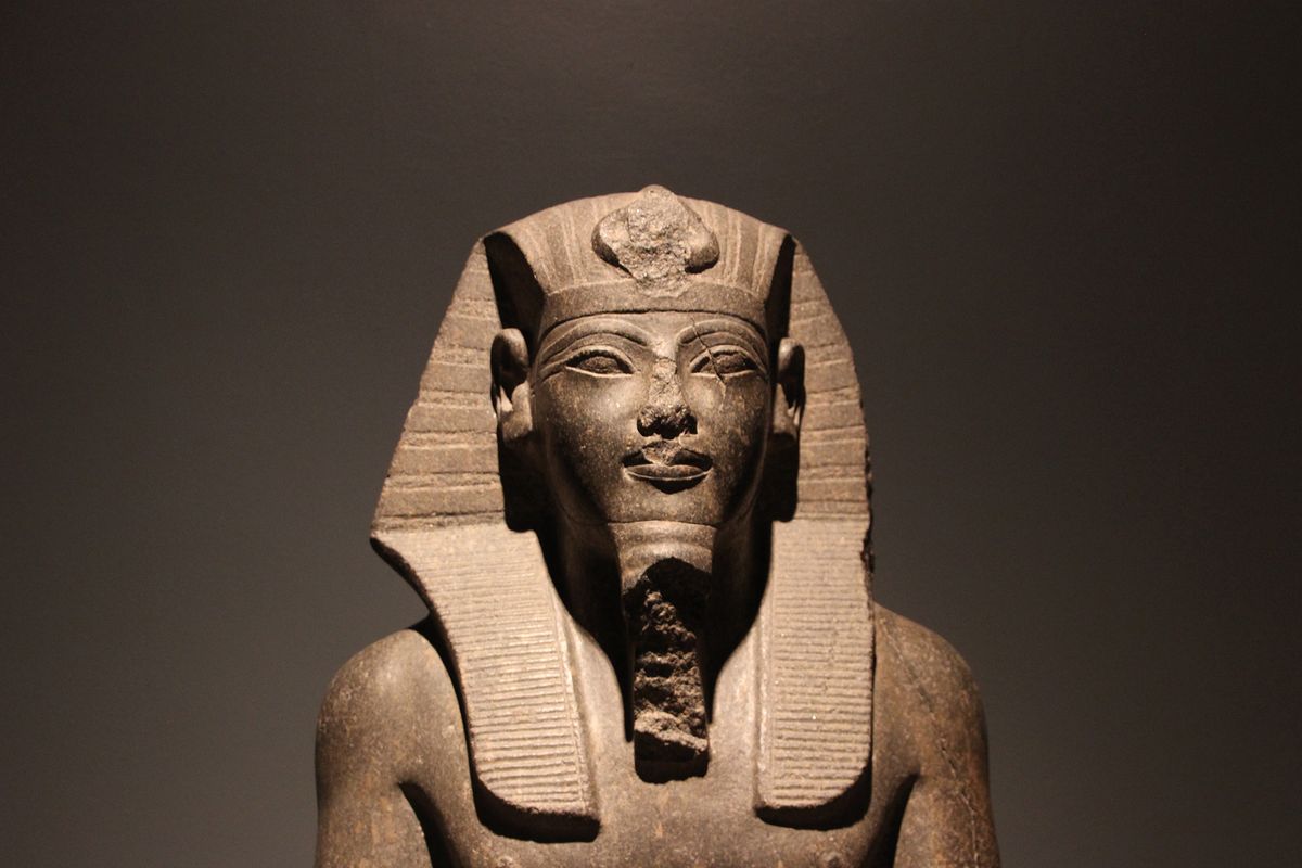 Head of statue of Amenhotep III