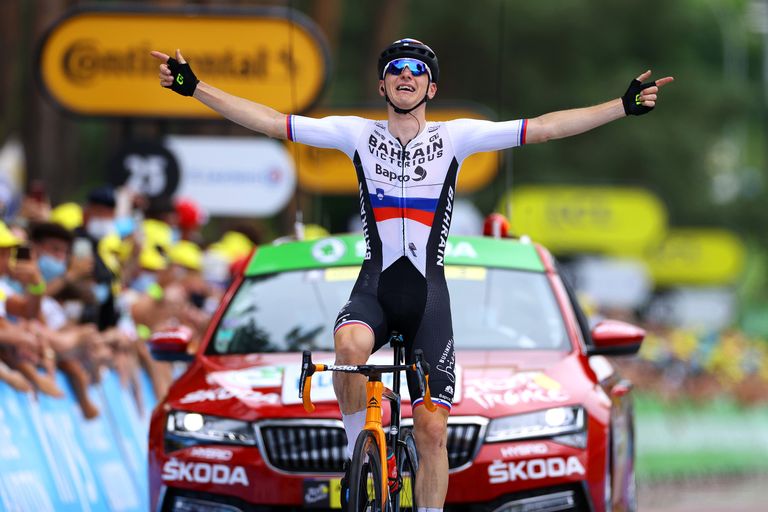 Matej Mohorič wins stage seven of the Tour de France 2021