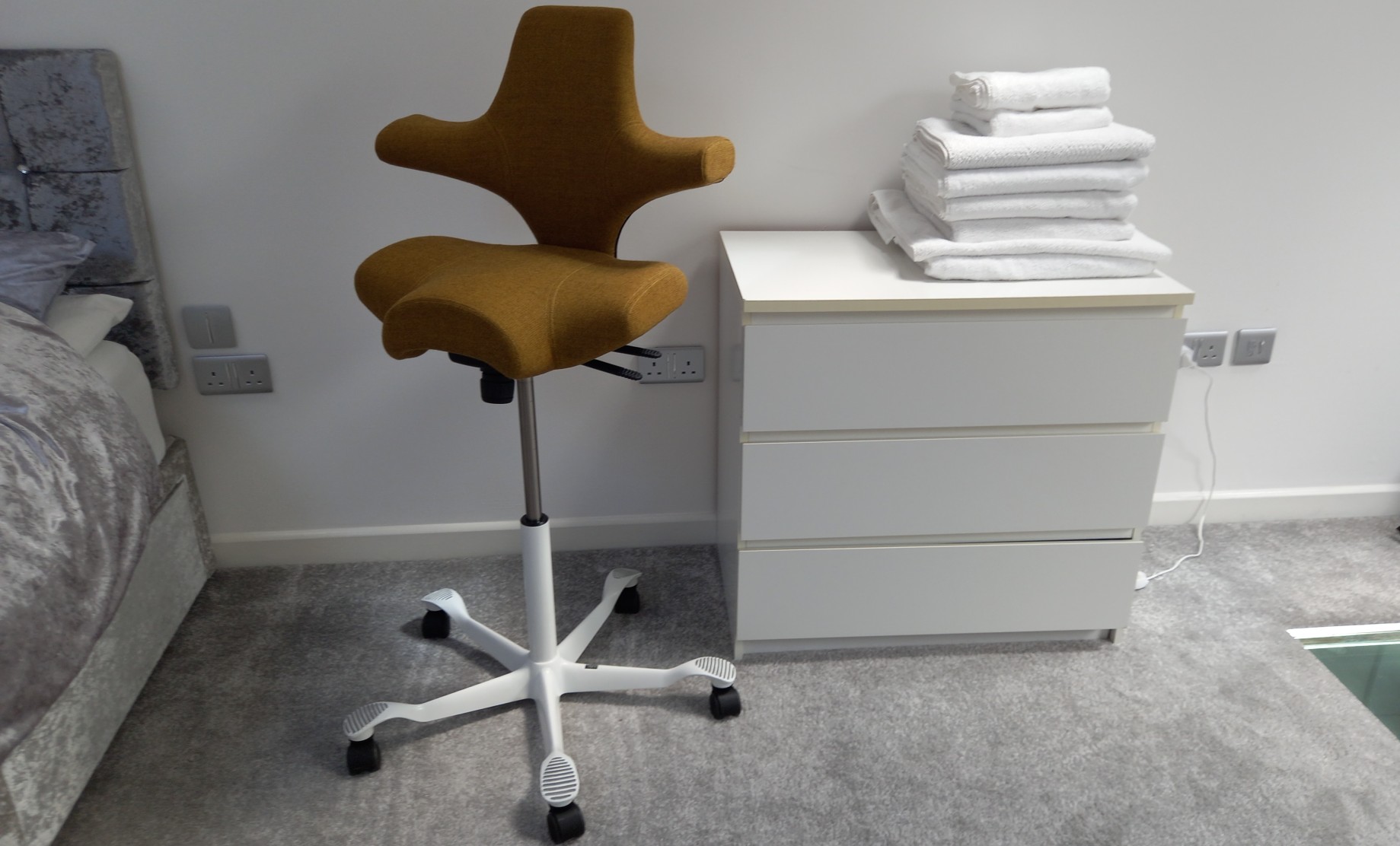 Hag Capsico chair with seat raised