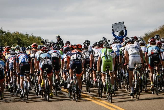 Almost a nine minute gap to the break by the time the field hits the KOM.