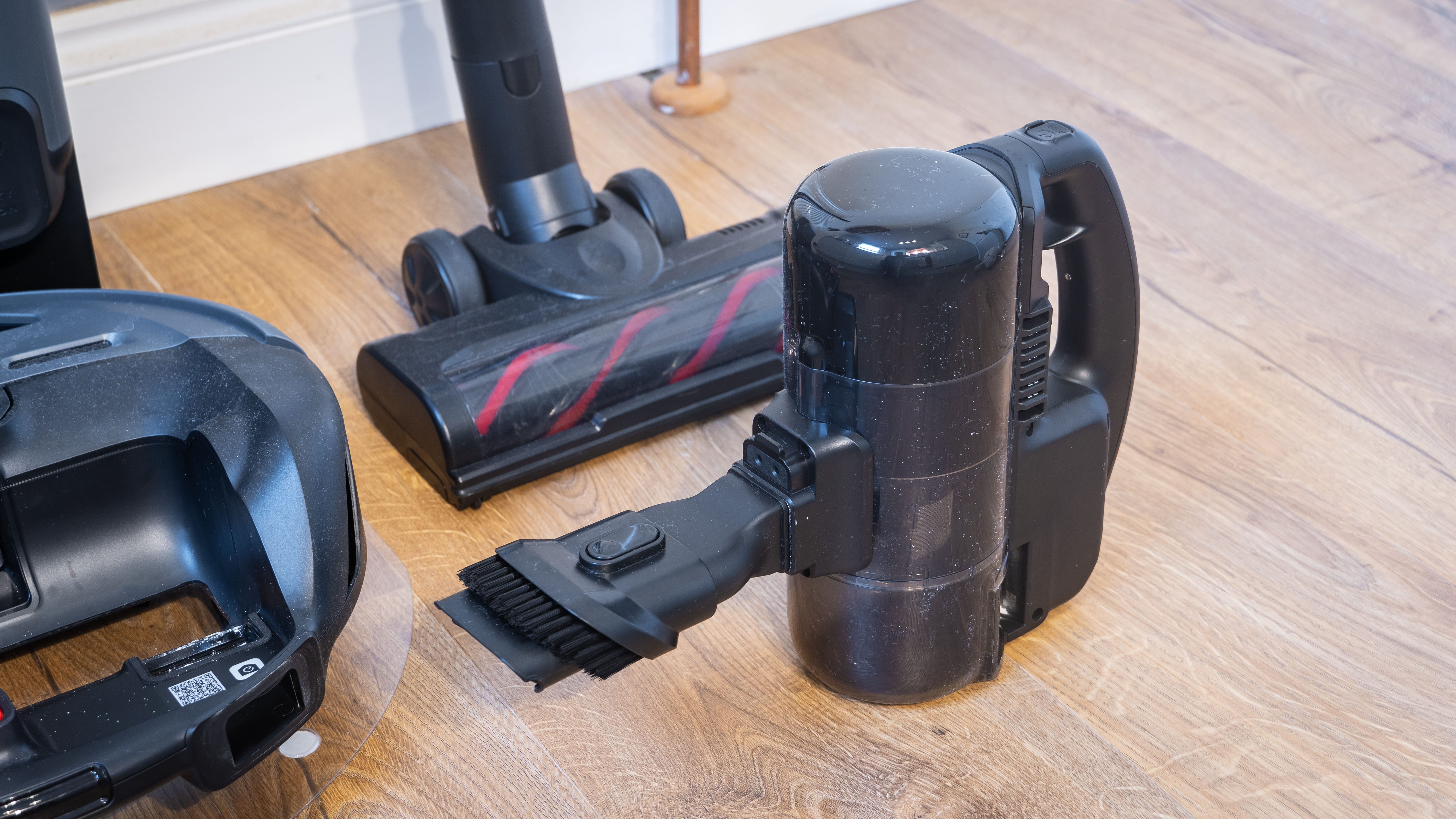 Close up of handheld vacuum from Eufy E20