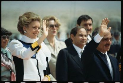 Lisa Halaby and King Hussein I of Jordan, 1978