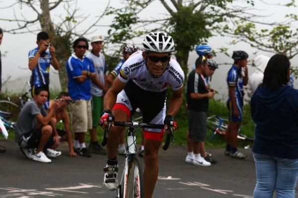 Colombia's Janier Acevedo (Greatwall-Indeportes Antioquia) during his winning time trial performance.