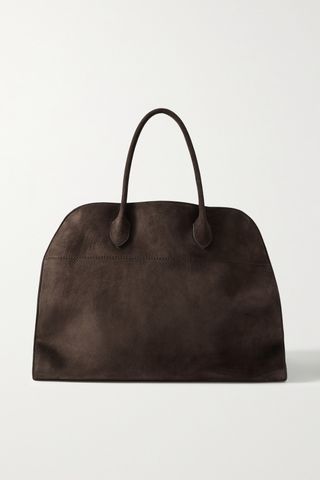 Margaux 17 Buckled Suede Tote