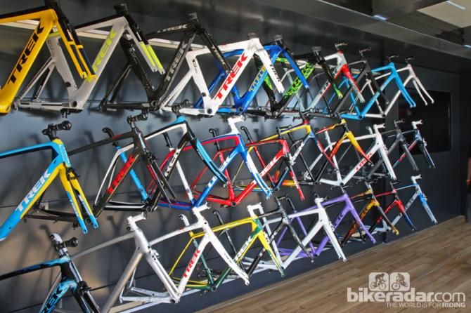 The Trek Project One Mobile Experience may not have on display every frame and color combination but it certainly does a good job of helping customers visualize the possibilities.