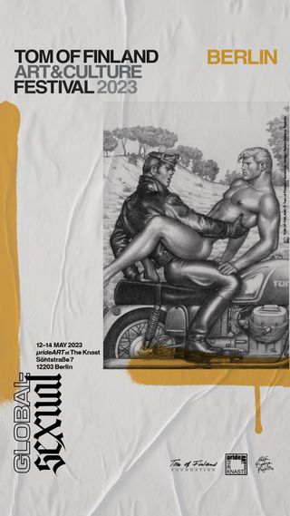 Poster for Tom of Finland exhibition