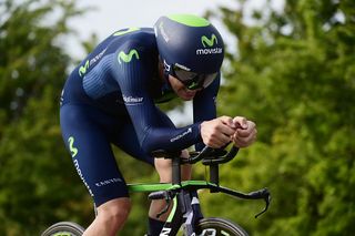 Alex Dowsett (Movistar) en route to his fourth national title