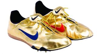 Nike Gold Running Spikes