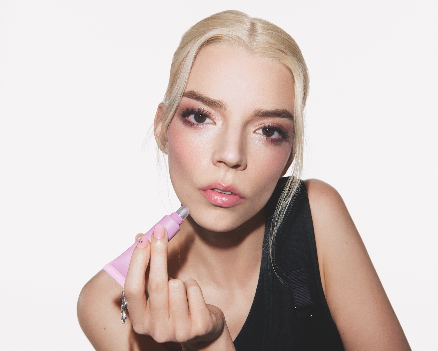 Anya Taylor-Joy with Dior Addict Lip Glow Butter