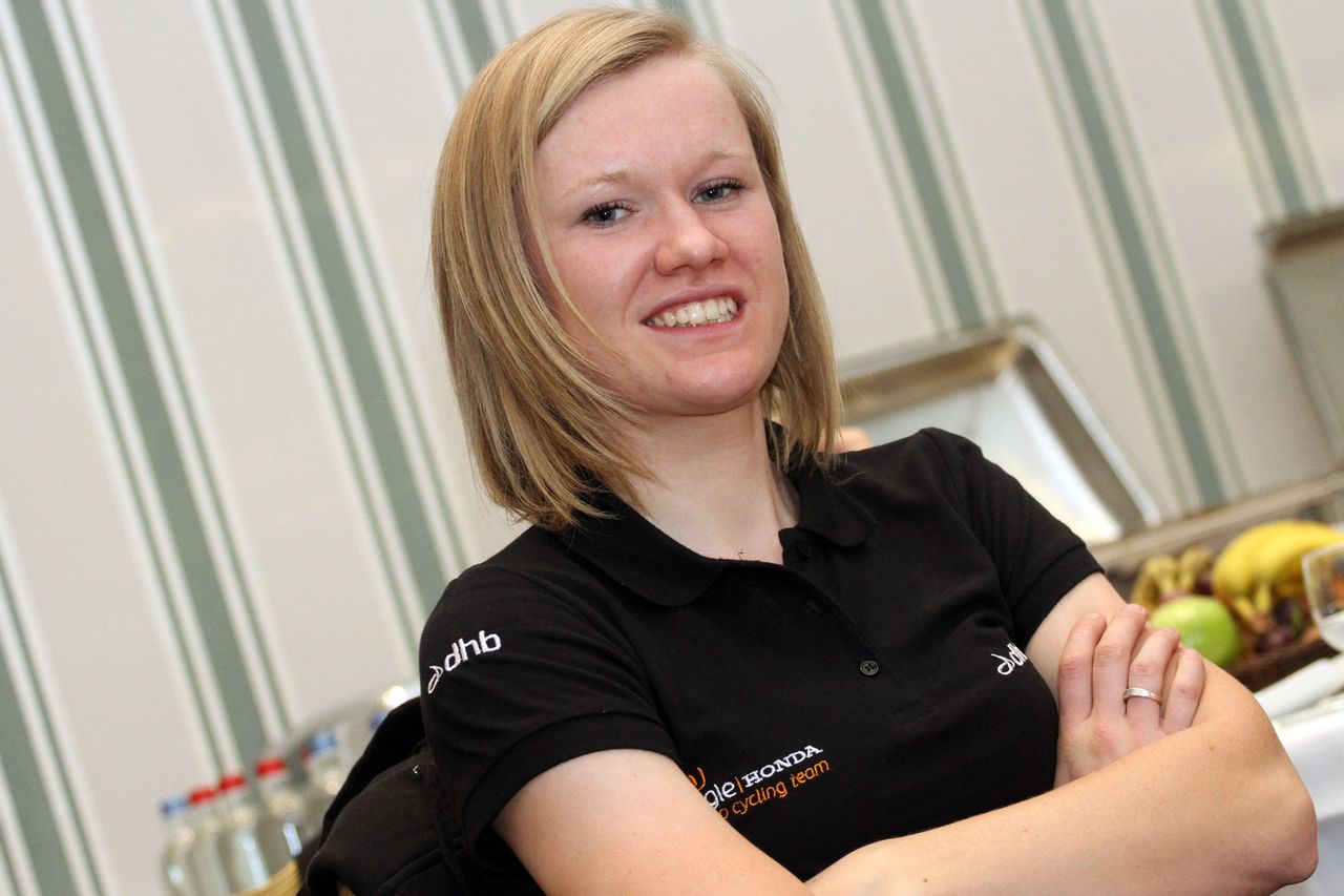 Jolien D'hoore looking pleased with herself