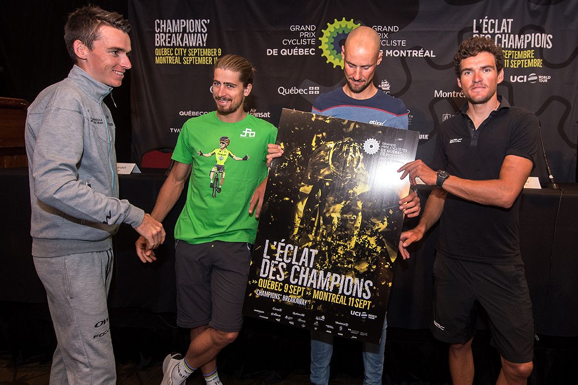 Romain Bardet, Peter Sagan, Tom Boonen and Greg Van Avermaet