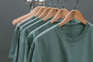 tshirts on a hanger