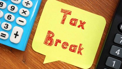 Picture of Tax Break Written On Yellow Paper