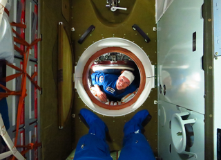 Inside the Hatch of TMA-13M Soyuz
