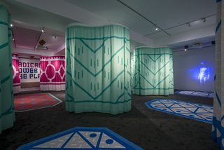 view of Radical Rooms show at RIBA