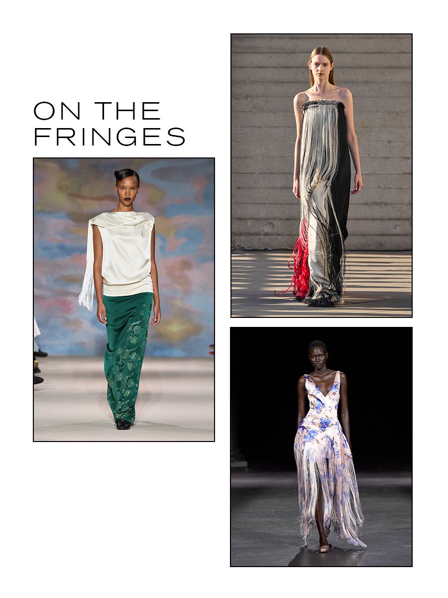 A slide with images from the S/S 27 London Fashion Week shows with the title, 