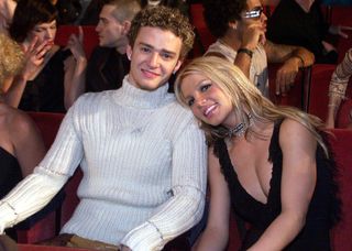 Britney Spears and Justin Timberlake during their relationship