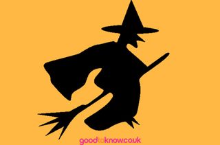 Witch pumpkin carving pattern