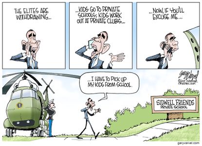 Obama cartoon U.S. Class Divide