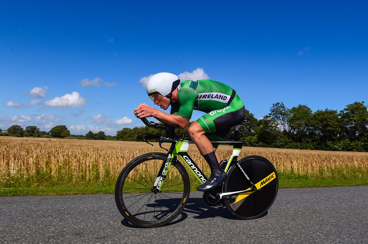 Ryan Mullen (Ireland) riding to third