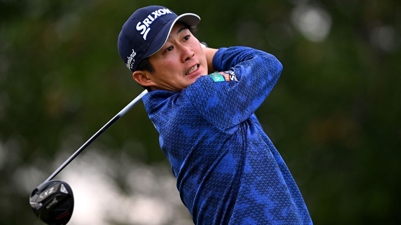 Rikuya Hoshino takes a shot at the Commercial Bank Qatar Masters