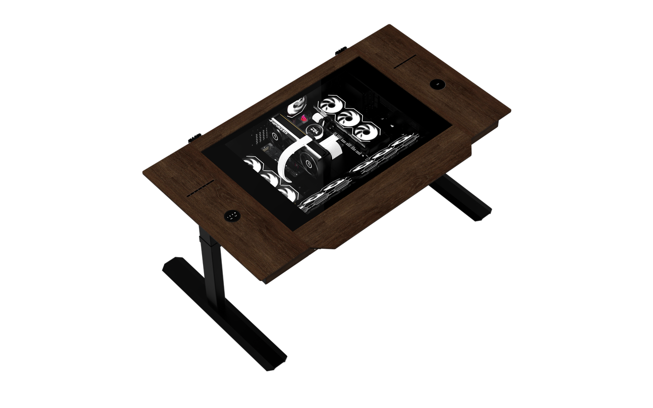 The Lian Li DK07 Wood motorized standing desk