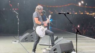 Dave Grohl onstage soloing