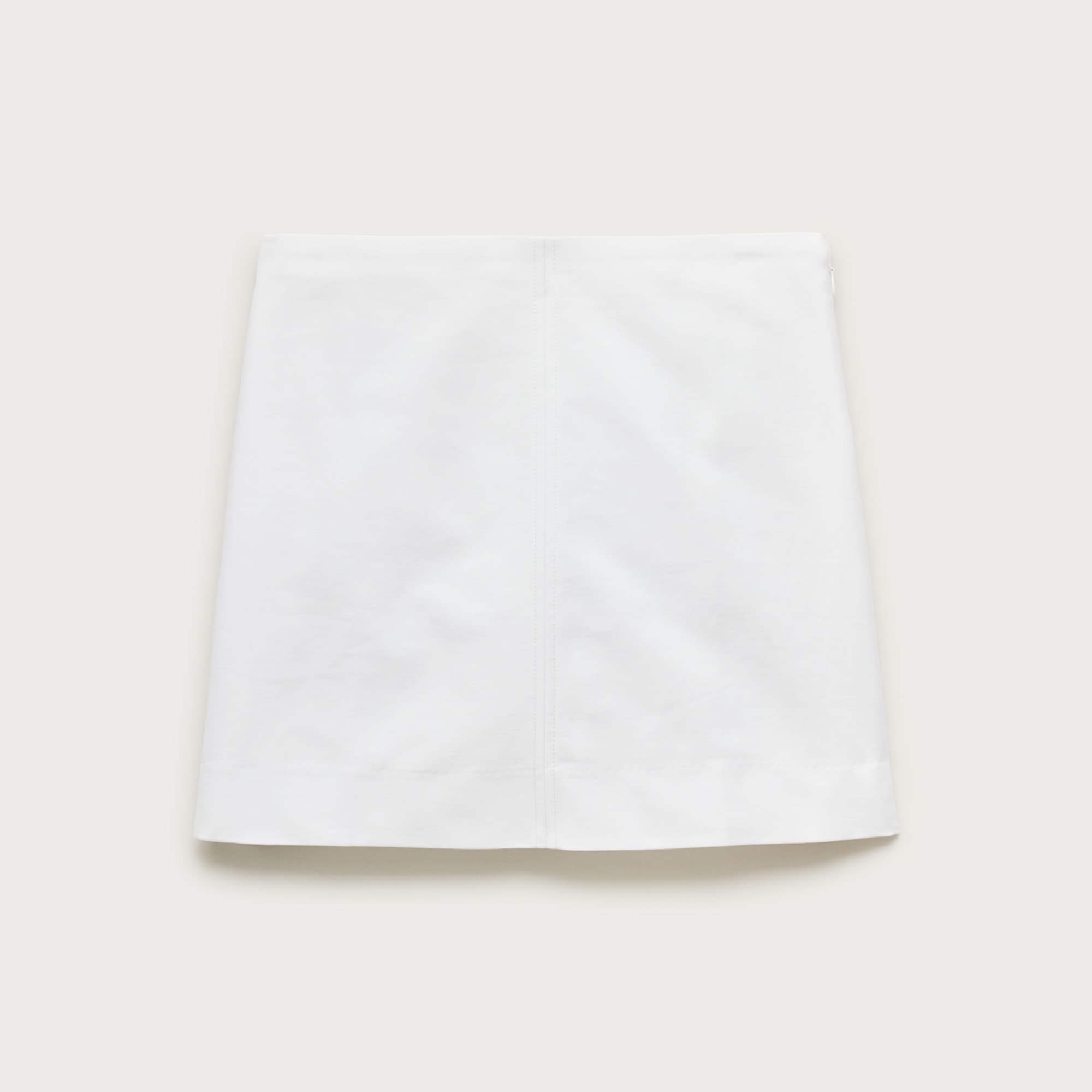 Fairfax Mini Skirt in Double Cotton Poplin