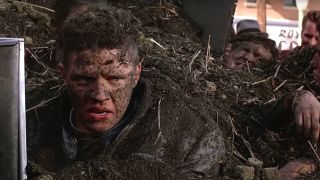 Thomas F Wilson buried in manure in Back To The Future.