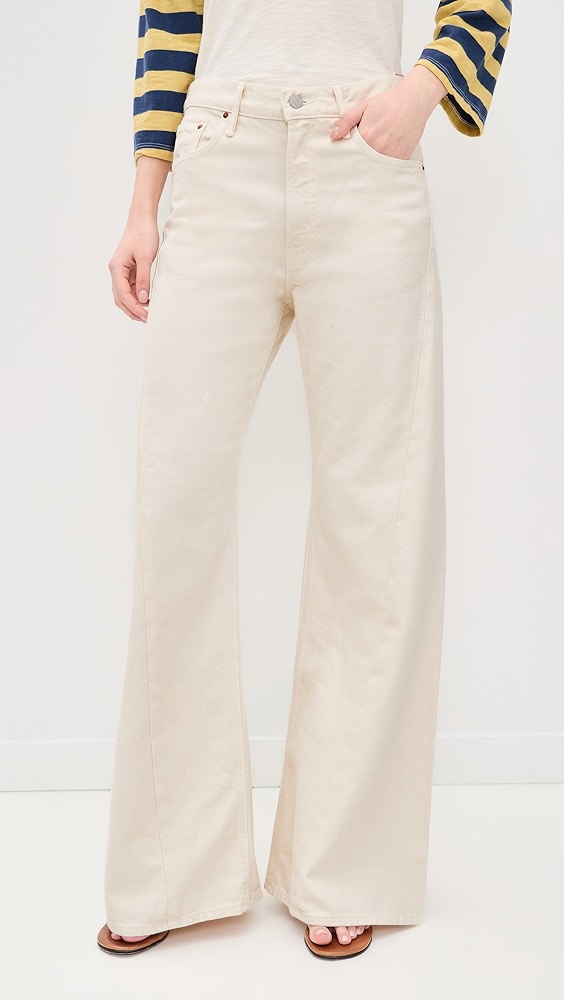 Mother the Lemon Twist Sneak Jeans